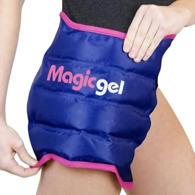 Image of Magic Gel Hip ice Pack wrap Reusable Cold for Bursitis, Replacement Surgery and Flexor Pain. Inflammation, Swelling Pain Relief