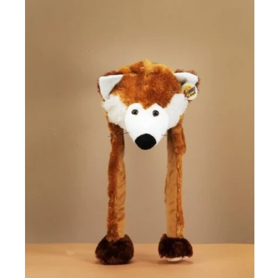 Image of ES Plush Hat Fox with Tail 53 cm