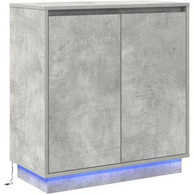 Image of vidaXL Bedside Tables Concrete Grey Medium Decorative Inlays