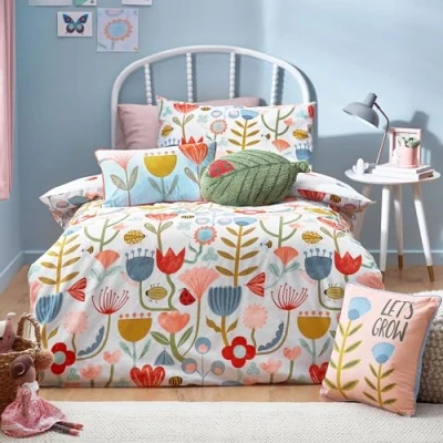 Image of Little furn. Nature Floral Duvet Cover Set