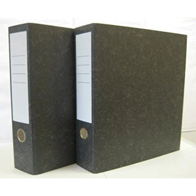 Image of ValueX Lever Arch File Paper on Board A4 70mm Spine Width Cloud (Pack 10)