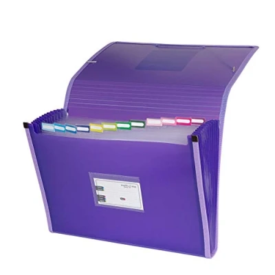 Image of grafoplás 02963035 carpeta Accordion, Foolscap, Purple