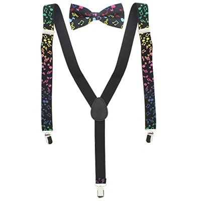 Image of Zac&#039;s Alter Ego Men&#039;s Matching Suspenders &amp; Pre Tied Bow Tie Combo Sets