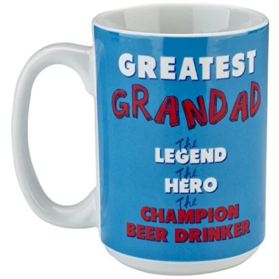 Image of Boxer Gifts Granddad Legend Mug, White
