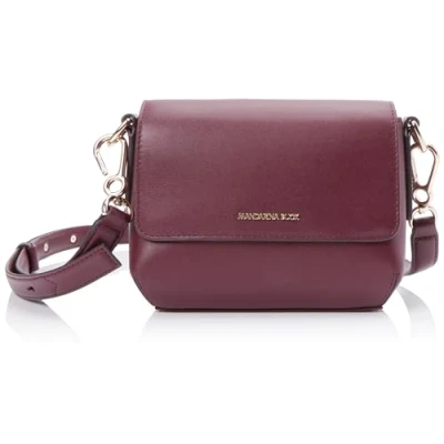 Image of Mandarina Duck Women&#039;s Luna Shoulder Bag, Windsor Wine, 20x14.5x10 (L x H W)