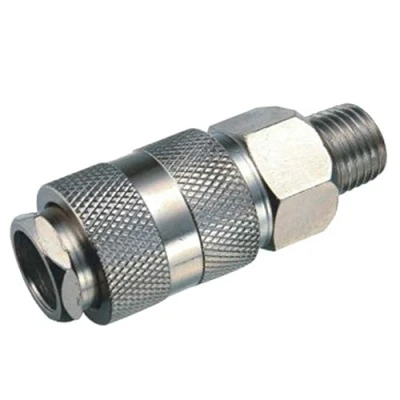 Image of 1/4&#039;&#039;Euro Coupling (Hi Flow) Male Quick Release Air Line Fitting