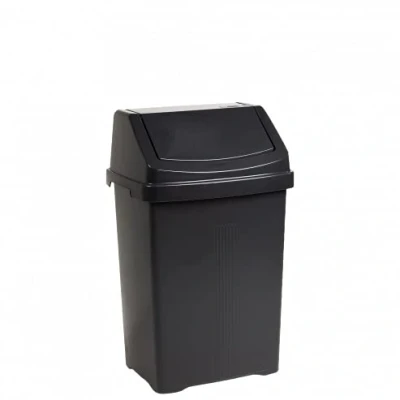 Image of M1SS 25L Litre Upcycled Plastic Swing Bin Waste Recycle Dustbins Kitchen, Bathroom Rubbish Trash Refused Bins (1)