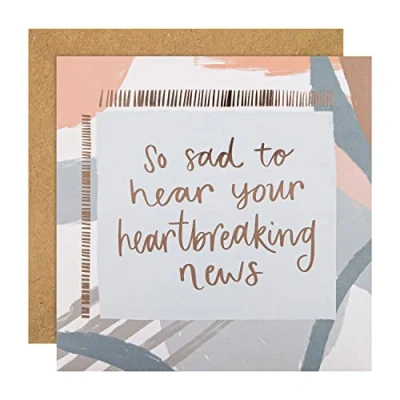 Image of Hallmark Sympathy Card Contemporary Text Based Design