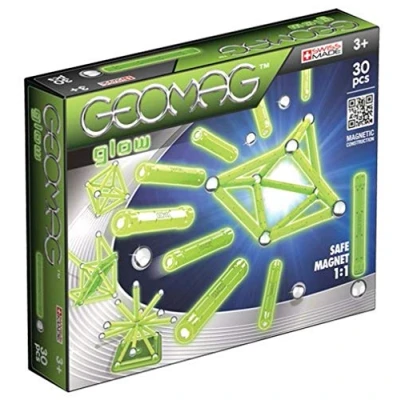 Image of Geomag Classic Glow 335, 30 Pieces Educational Building Set with Magnetic rods, multicolor