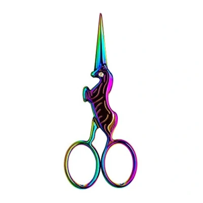 Image of Singer Forged Unicorn Embroidery Scissors 4&quot; Spectrum