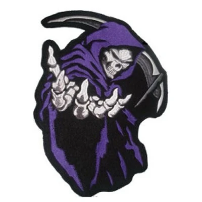 Image of Grim Reaper (Purple) Patch 16cm x 13.5cm (6 1/4&quot; 5&quot;)