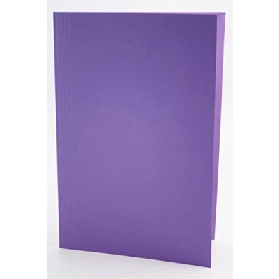 Image of Exacompta Ref FS250 50 MVEZ Guildhall Square Cut Folder, 250gsm Medium Weight Manilla, 349 x 242mm, A4 &amp; Foolscap, Approx. 100 Sheets, Blue Angel Certified Mauve, Pack of