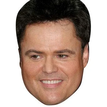 Image of FoxyPrinting Donny Osmond Celebrity Cardboard Party Face Mask Fancy Dress