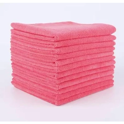 Image of AVERN Microfiber Cleaning Cloth, All Purpose Microfibre Towels 250GSM Streak Free Rags Microtex Pack Of 10 Large Size 40 x cm (15.7 15.7 inch) (Pink)