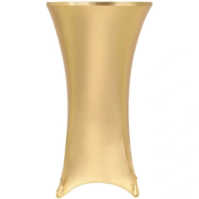 Image of vidaXL 2 pcs Table Covers Stretch 60 cm Gold