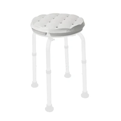 Image of KMINA Shower Seat Round Cushion (Stool Not Included), Bath Adult, Waterproof, 100% Waterproof Foam, Grey Made in Europe