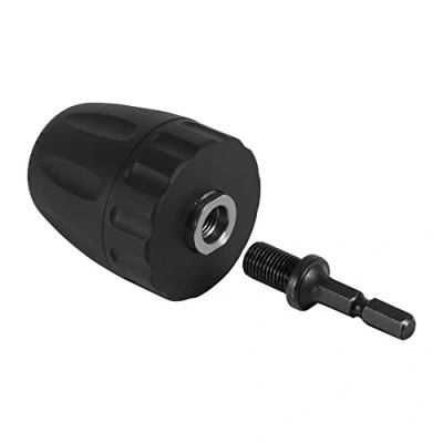 Image of DEWIN Hex Chuck, Drill Chuck Adaptor Shank 3/8 24UNF 0.8 10MM Keyless Bit Clip with 1/4&#039;&#039; Rod Adapter