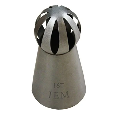 Image of PME JEM Twist Piping Nozzles 16T &amp; 17T, Set of 2,Silver,3 x 3 8 cm