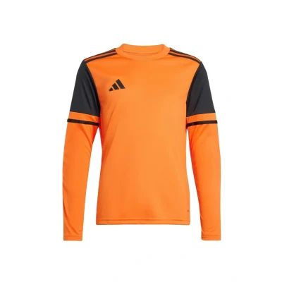Image of adidas Unisex Kids SQUADRA25 Goalkeeper Jersey Long Sleeve Kids, Semi Impact Orange/Black, 9 10 Years