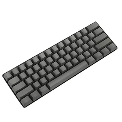 Image of NPKC Blank Thick PBT OEM Profile 61 ANSI Keycaps for MX Switches Mechanical Keyboard (Dark Gray)(Only Keycap)