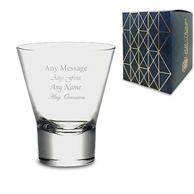 Image of Personalised Engraved 340ml Ypsilon Whiskey Glass, Gift Boxed, Perfect for Any Whisky Lover