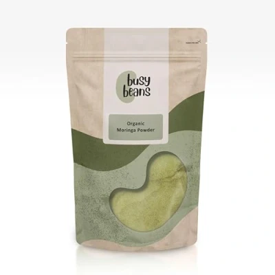 Image of Organic Moringa Leaf Powder Certified by Busy Beans (500g)