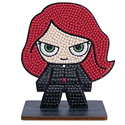 Image of Black Widow Marvel Crystal Art Buddies Kit