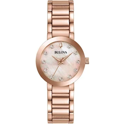 Image of Bulova Womens Analog Digital Quartz Watch with Stainless Steel Strap 97P132