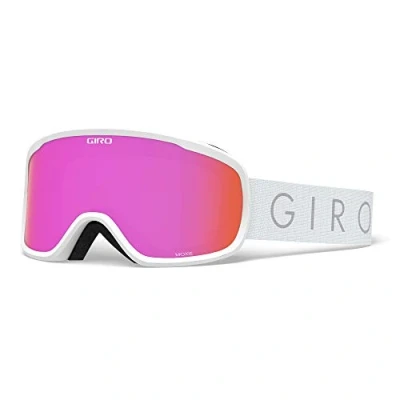 Image of Giro Women&#039;s MOXIE Ski Goggles, White core Light Amber Pink/Yellow, standard size