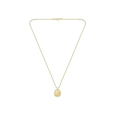 Image of Lacoste Men&#039;s VIGOR Collection Pendant Necklace in Yellow Gold 2040411