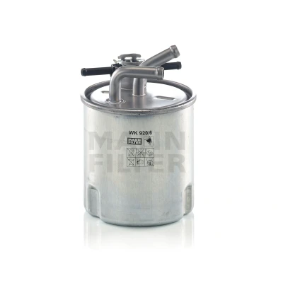 Image of 16400EC00A, 16400EC00C Fuel Filter MANN WK 920/6 In Line NISSAN: NP300 Navara Pickup, Pathfinder 3