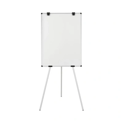 Image of Bi Office Earth Kyoto Flipchart Tripod Non Magnetic Easel, 70 x 100 cm (Euro size), Dry Wipe Surface, Aluminium Frame