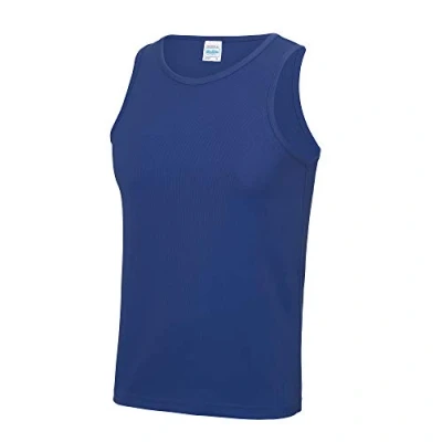 Image of Just Cool Mens Sports Gym Plain Tank / Vest Top (L) (Royal Blue)