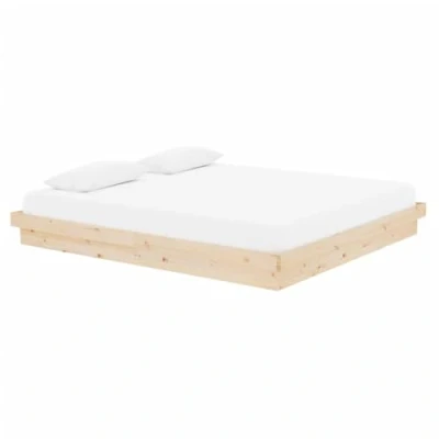 Image of vidaXL Super King Size Bed Frame, 180x200 cm Classic Modern Design, Crafted from Solid Pine Wood, Plywood Slats, Easy Assembly, Bedroom Furniture