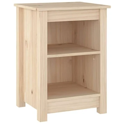 Image of vidaXL Bedside Cabinet 40x35x55 cm Solid Wood Pine