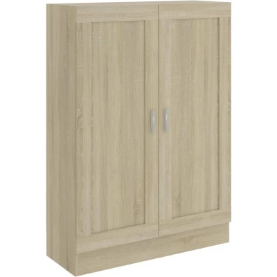 Image of vidaXL Book Cabinet Sonoma Oak 82.5x30.5x115 cm Engineered Wood