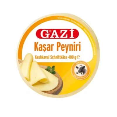 Image of Gazi Kashkaval Cheese 45% Vac Kasar 400gr x 5 Pack