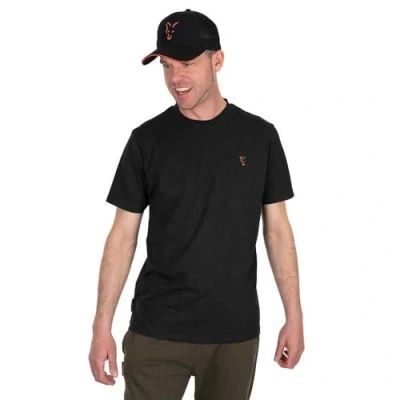 Image of Fox Collection t shirt Black &amp; Orange L Fishing