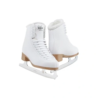 Image of Jackson Ultima Classic Softskate Figure Skates for Women and Girls in white Olympian Quality Ice Womens Size 4.0 JC380.FL.040