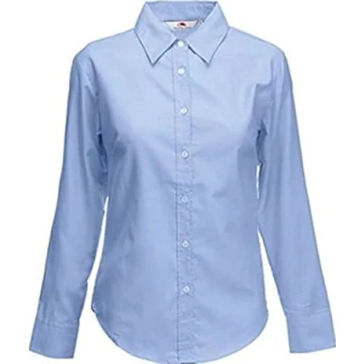 Image of ND Sports Girl&#039;s School Uniform Long Sleeve Shirts, 40 Inch Size, Blue