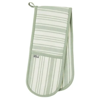 Image of Ulster Weavers Sage Stripe Double Oven Glove