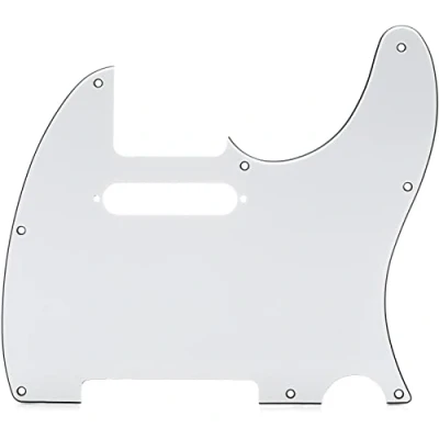 Image of Fender 099 1355/000 3 Ply White 8 Hole Mount Telecaster Pickguard