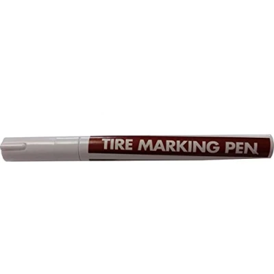 Image of XtremeAuto® White Tyre Marking Chalk Pen Paint Includes Sticker