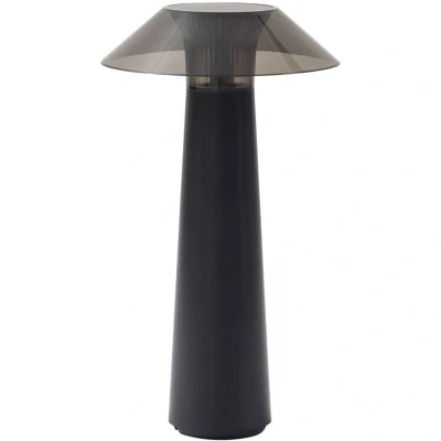 Image of Lindby LED rechargeable outdoor table lamp Gomba, black, dimmable
