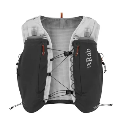 Image of Rab Veil 12 Lightweight Breathable Hydration Vest for Trail Running &amp; Hiking Gargoyle/Graphene Medium