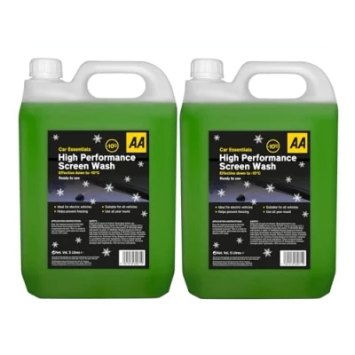 Image of AA Winter High Performance Screenwash 2 x 5L Effective down to 10C, Suitable for Electric Cars