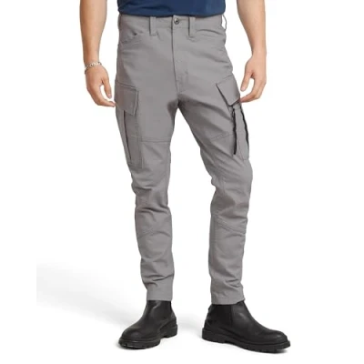 Image of G Star Men&#039;s Zip Pocket 3D Skinny Cargo Pants 2.0, Grey (sharkskin D24307 D504 G677), 34W / 36L