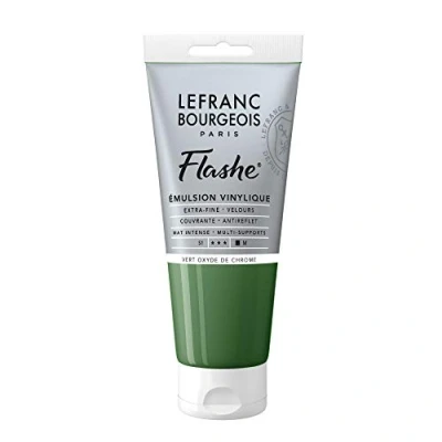 Image of Lefranc Bourgeois Acrylic Vinyl Emulsion, Chromium Oxide Green, 80 ml (1er Pack)