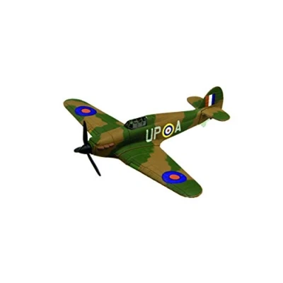 Image of Corgi CS90652 Flying Aces Hawker Hurricane Diecast Model, Green &amp; Brown
