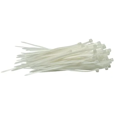 Image of Draper Cable Ties, 2.5 x 100mm, White (Pack of 100)